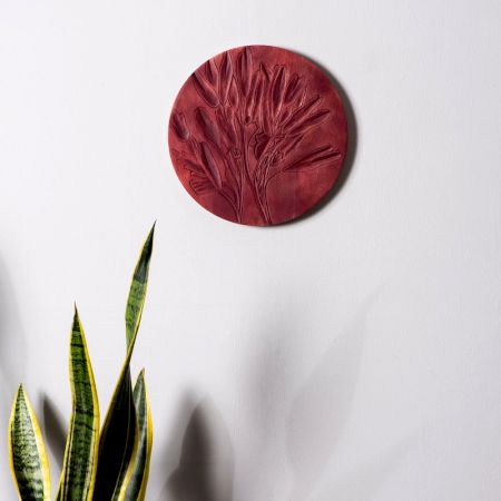 Crimson Petals Wall Plate